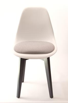 Стул ZiP-mebel Стул Сашш чёрный /белый, серый ГЛ арт. R101770B11