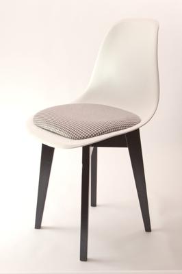 Стул ZiP-mebel Стул Сашш чёрный /белый, серый ГЛ арт. R101770B11
