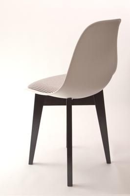 Стул ZiP-mebel Стул Сашш чёрный /белый, серый ГЛ арт. R101770B11