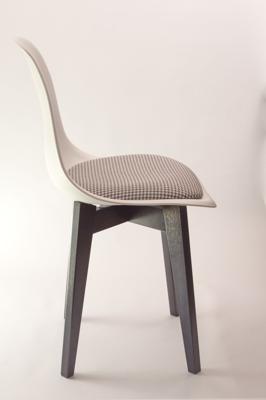 Стул ZiP-mebel Стул Сашш чёрный /белый, серый ГЛ арт. R101770B11