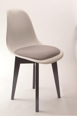 Стул ZiP-mebel Стул Сашш чёрный /белый, серый ГЛ арт. R101770B11