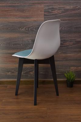 Стул ZiP-mebel Стул Сашш чёрный /белый, бирюза арт. R101770BA3