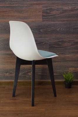 Стул ZiP-mebel Стул Сашш чёрный /белый, бирюза арт. R101770BA3