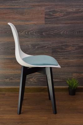 Стул ZiP-mebel Стул Сашш чёрный /белый, бирюза арт. R101770BA3