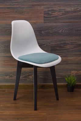 Стул ZiP-mebel Стул Сашш чёрный /белый, бирюза арт. R101770BA3
