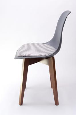 Стул ZiP-mebel Стул Сашш орех /серый, серый ГЛ арт. R101771W1G