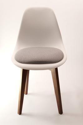 Стул ZiP-mebel Стул Сашш орех /белый, серый ГЛ арт. R101770W11