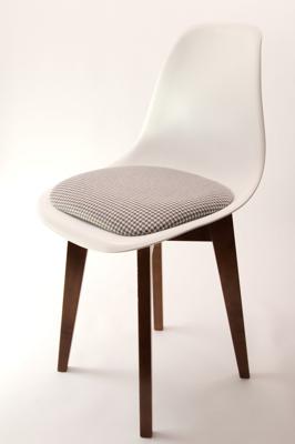 Стул ZiP-mebel Стул Сашш орех /белый, серый ГЛ арт. R101770W11