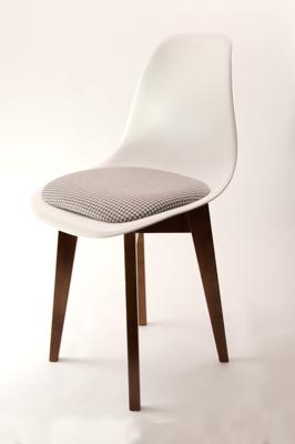 Стул ZiP-mebel Стул Сашш орех /белый, серый ГЛ арт. R101770W11