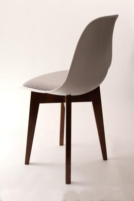 Стул ZiP-mebel Стул Сашш орех /белый, серый ГЛ арт. R101770W11