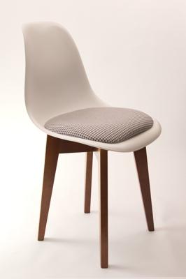 Стул ZiP-mebel Стул Сашш орех /белый, серый ГЛ арт. R101770W11