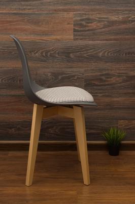 Стул ZiP-mebel Стул Сашш натур /серый, серая гусиная лапка арт. R101771N1G