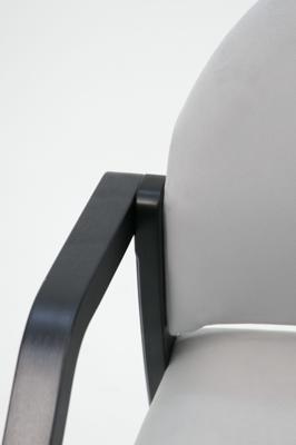 Стул ZiP-mebel Стул-кресло Джуно 2.0 чёрное дерево/серый арт. Z112808B01