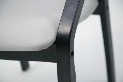 Стул ZiP-mebel Стул-кресло Джуно 2.0 чёрное дерево/серый арт. Z112808B01
