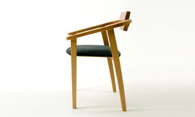 Стул ZiP-mebel Стул-кресло Челси ПМ натур/зелёный арт. Z011844N07