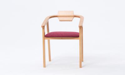 Стул ZiP-mebel Стул-кресло Челси ПМ натур/красный арт. Z011844N05