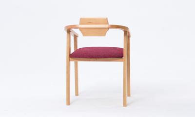Стул ZiP-mebel Стул-кресло Челси ПМ натур/красный арт. Z011844N05