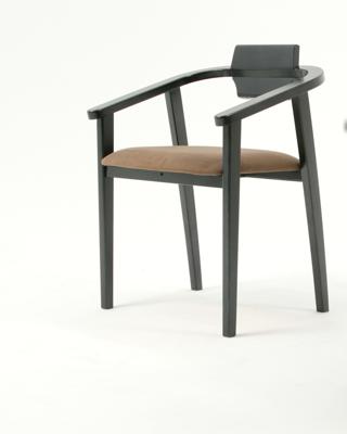 Стул ZiP-mebel Стул-кресло Челси ПМ чёрный/коричневый арт. Z011834B04