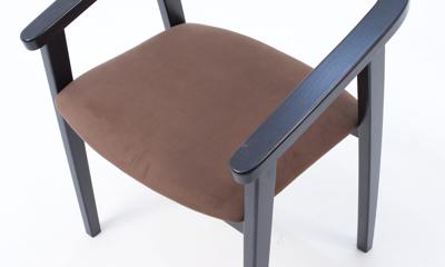 Стул ZiP-mebel Стул-кресло Челси ПМ чёрный/коричневый арт. Z011834B04