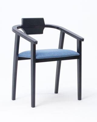 Стул ZiP-mebel Стул-кресло Челси ПМ чёрный/синий арт. Z011833B03