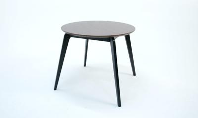 Стол ZiP-mebel Стол Arki К 90 чёрный/орех арт. F004090BUW