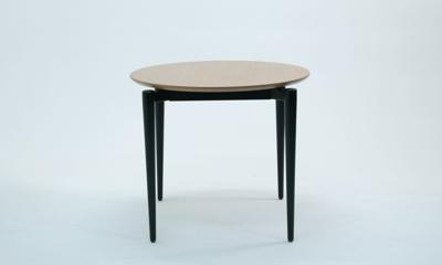 Стол ZiP-mebel Стол Pawook К 90 чёрный/натур арт. F004170BUN