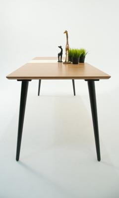 Стол ZiP-mebel Стол Монте 120 чёрное дерево/натур арт. F514157BUN