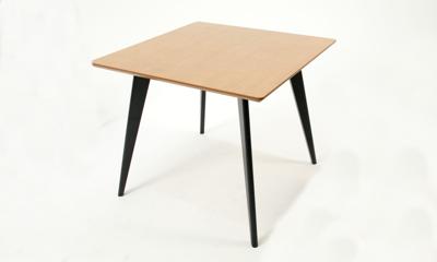Стол ZiP-mebel Стол Сканди М 90 чёрное дерево/натур арт. F404125BUN
