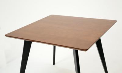 Стол ZiP-mebel Стол Сканди М 90 чёрное дерево/орех арт. F404125BUW