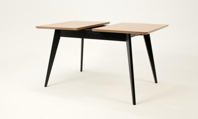 Стол ZiP-mebel Стол Сканди 120 чёрное дерево/натур арт. F514125BUN