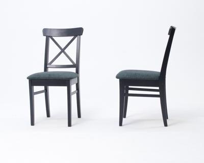 Стул ZiP-mebel Стул Ингольф ПМ чёрный/зелёный арт. R100753B07