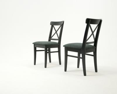 Стул ZiP-mebel Стул Ингольф ПМ чёрный/зелёный арт. R100753B07