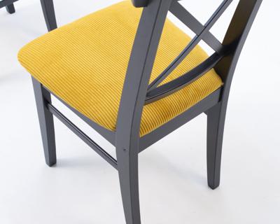 Стул ZiP-mebel Стул Ингольф ПМ чёрный/жёлтый арт. R100752B16