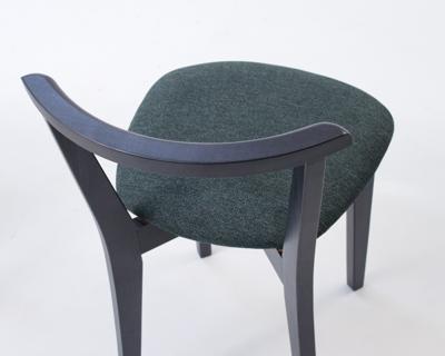 Стул ZiP-mebel Стул Франк ПМ чёрный/зелёный арт. R101735B07