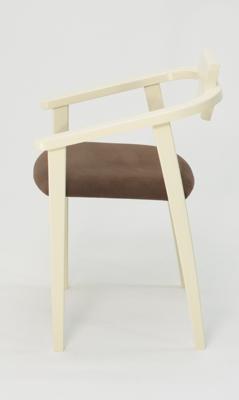 Стул ZiP-mebel Стул-кресло Челси ПМ слоновая кость коричневый арт. Z011849S04