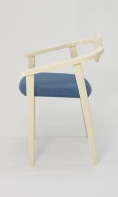 Стул ZiP-mebel Стул-кресло Челси ПМ слоновая кость синий арт. Z011849S03
