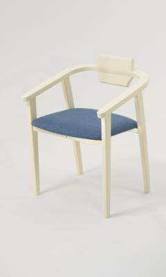 Стул ZiP-mebel Стул-кресло Челси ПМ слоновая кость синий арт. Z011849S03