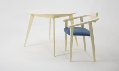 Стул ZiP-mebel Стул-кресло Челси ПМ слоновая кость синий арт. Z011849S03