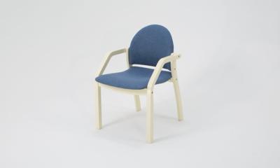 Стол ZiP-mebel Стол Сканди М 100 слоновая кость со стульями Джуно слоновая кость рогожка синий арт. F404109S00X2Z112805S03