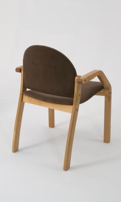 Стол ZiP-mebel Стол Сканди К 90 натур/слоновая кость со стульями Джуно натур велюр коричневый арт. F004112NUSX2Z112806N04