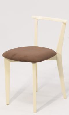 Стол ZiP-mebel Стол Сканди К 90 слоновая кость/орех со стульями Франк слоновая кость велюр коричневый арт. F004113SUWX2R101709S04