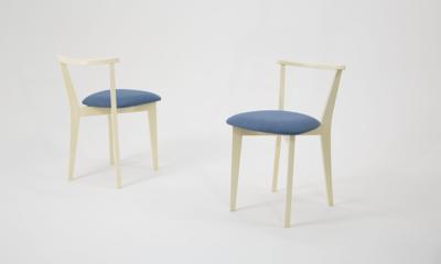 Стол ZiP-mebel Стол Сканди К 90 орех/слоновая кость со стульями Франк слоновая кость рогожка синий арт. F004111WUSX2R101709S03