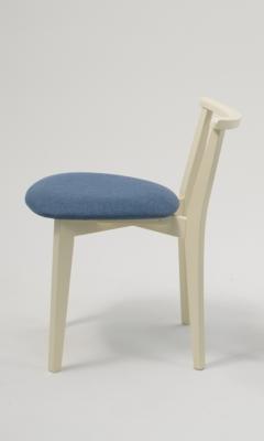 Стул ZiP-mebel Стул Франк слоновая кость синий арт. R101709S03