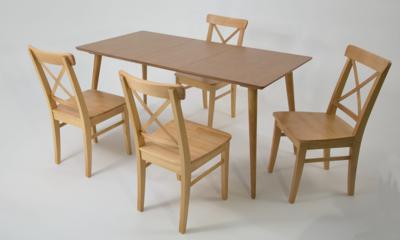 Стол ZiP-mebel Стол Монте 120 натур со стульями Ингольф натур арт. F514136N00X4R100743N00