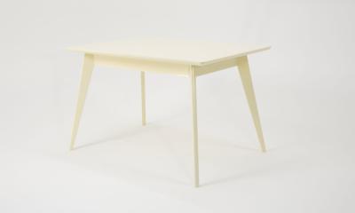 Стол ZiP-mebel Стол Сканди 120 слоновая кость со стульями Франк слоновая кость велюр коричневый арт. F514100S00X4R100709S04