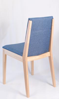 Стул ZiP-mebel Стул Твит, Натуральное дерево/Синий арт. R102603N03
