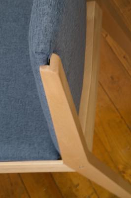 Стул ZiP-mebel Стул Твит, Натуральное дерево/Синий арт. R102603N03