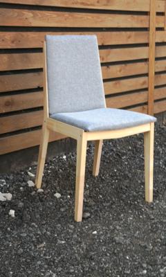 Стул ZiP-mebel Стул Твит, Натуральное дерево/Серый арт. R102600N01