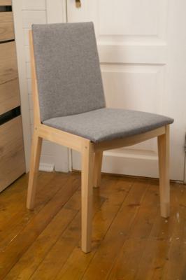 Стул ZiP-mebel Стул Твит, Натуральное дерево/Серый арт. R102600N01