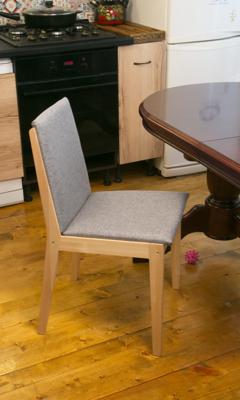 Стул ZiP-mebel Стул Твит, Натуральное дерево/Серый арт. R102600N01